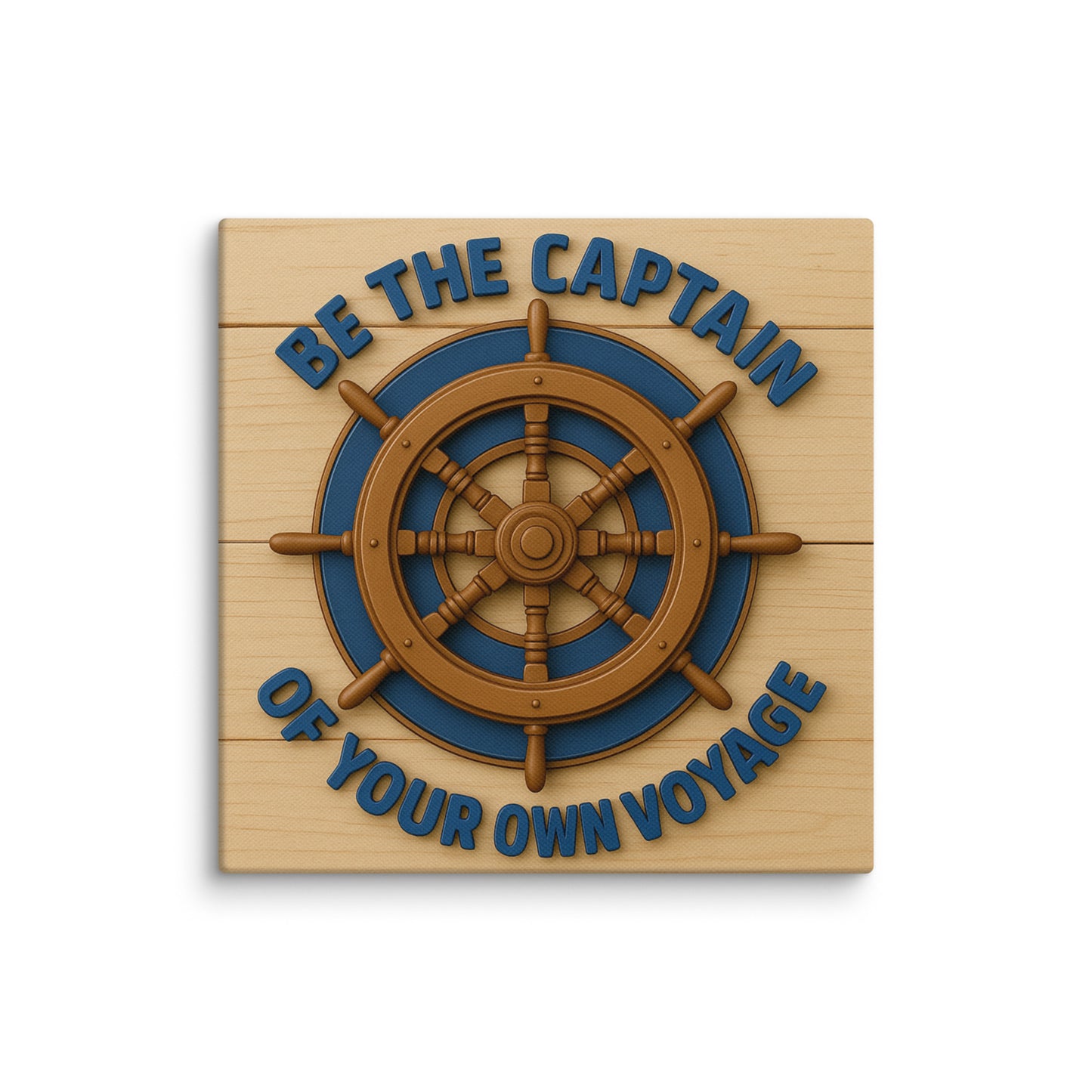 Decorate Room and Office with Sailing Captain Canvas Print