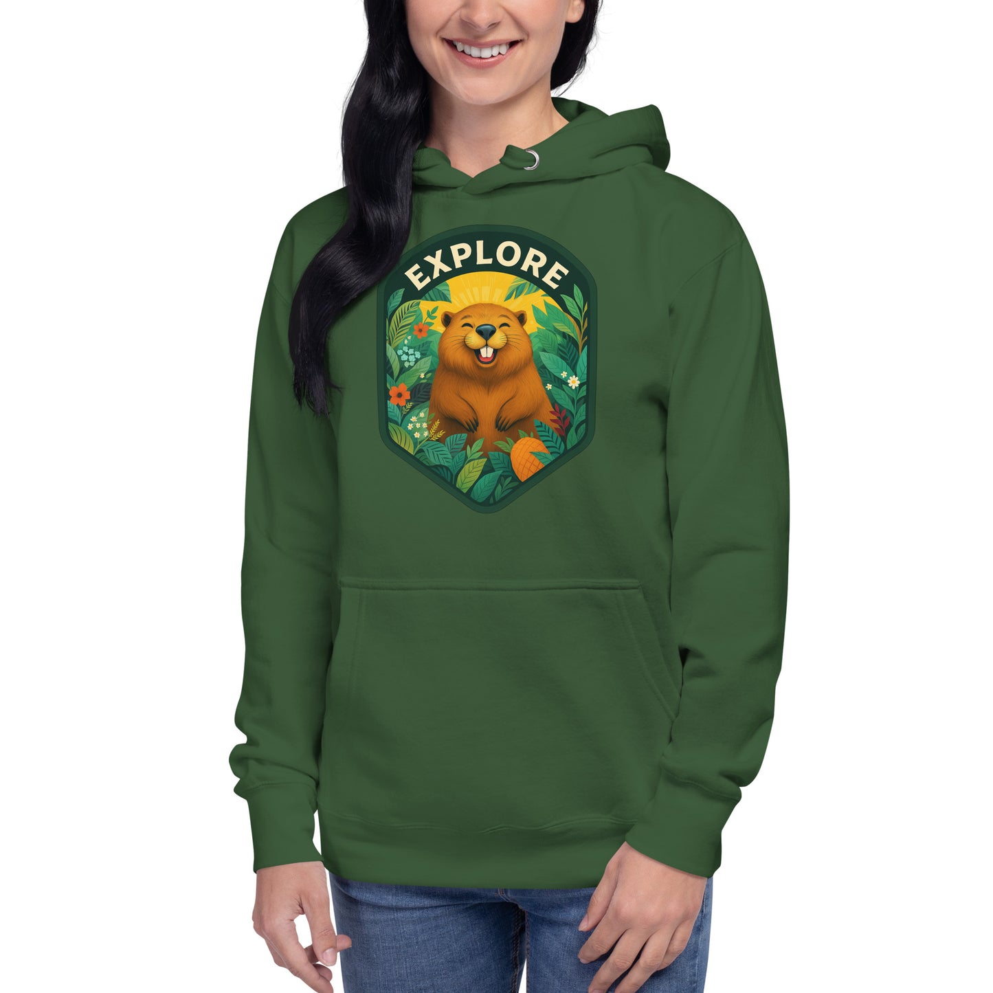 Women's Premium Pullover Hoodie Beaver