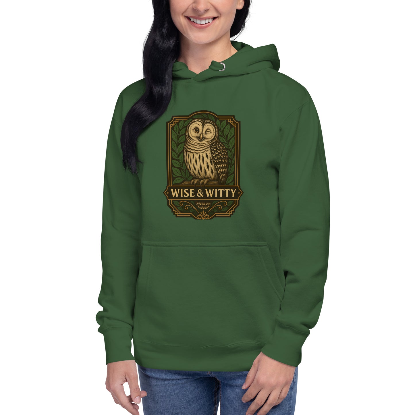 Women's Premium Pullover Hoodie Owl