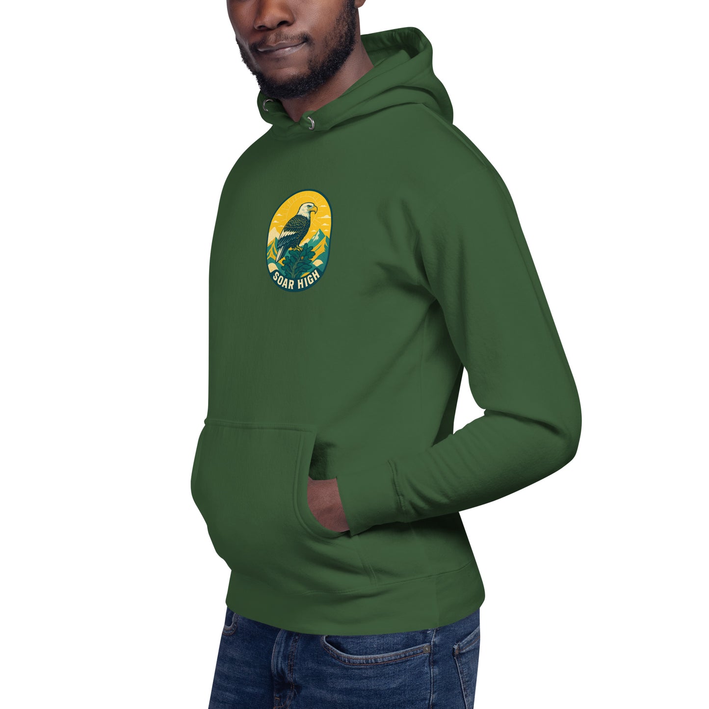 Men's Premium Pullover Hoodie Eagle