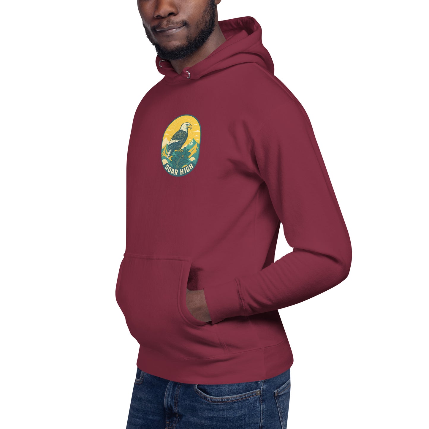 Men's Premium Pullover Hoodie Eagle
