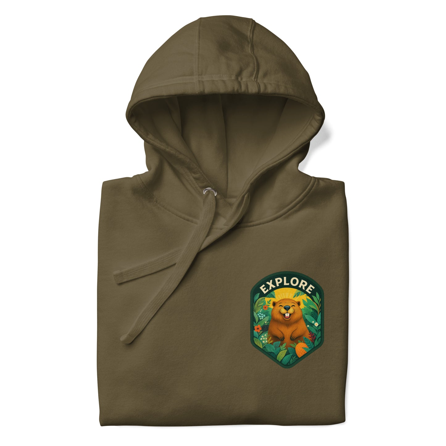 Men's Premium Pullover Hoodie Beaver