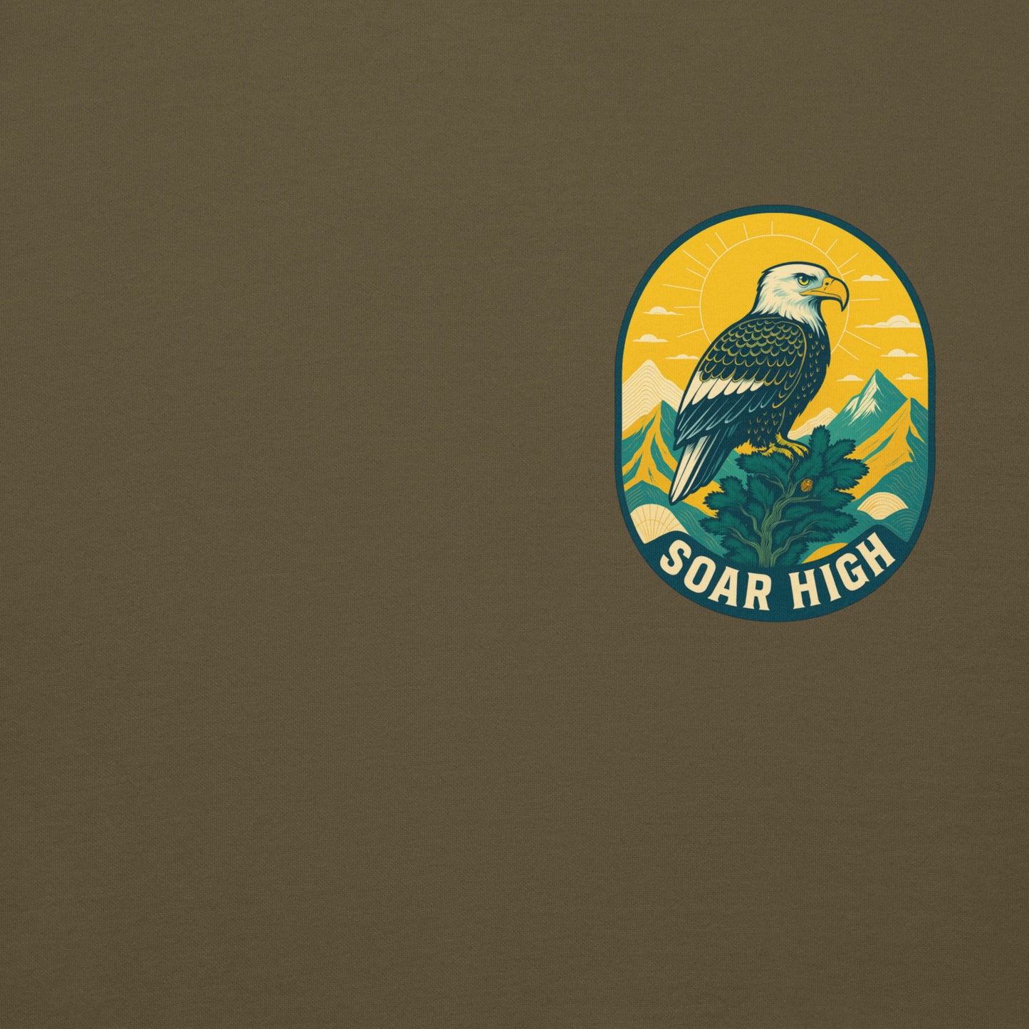 Men's Premium Pullover Hoodie Eagle