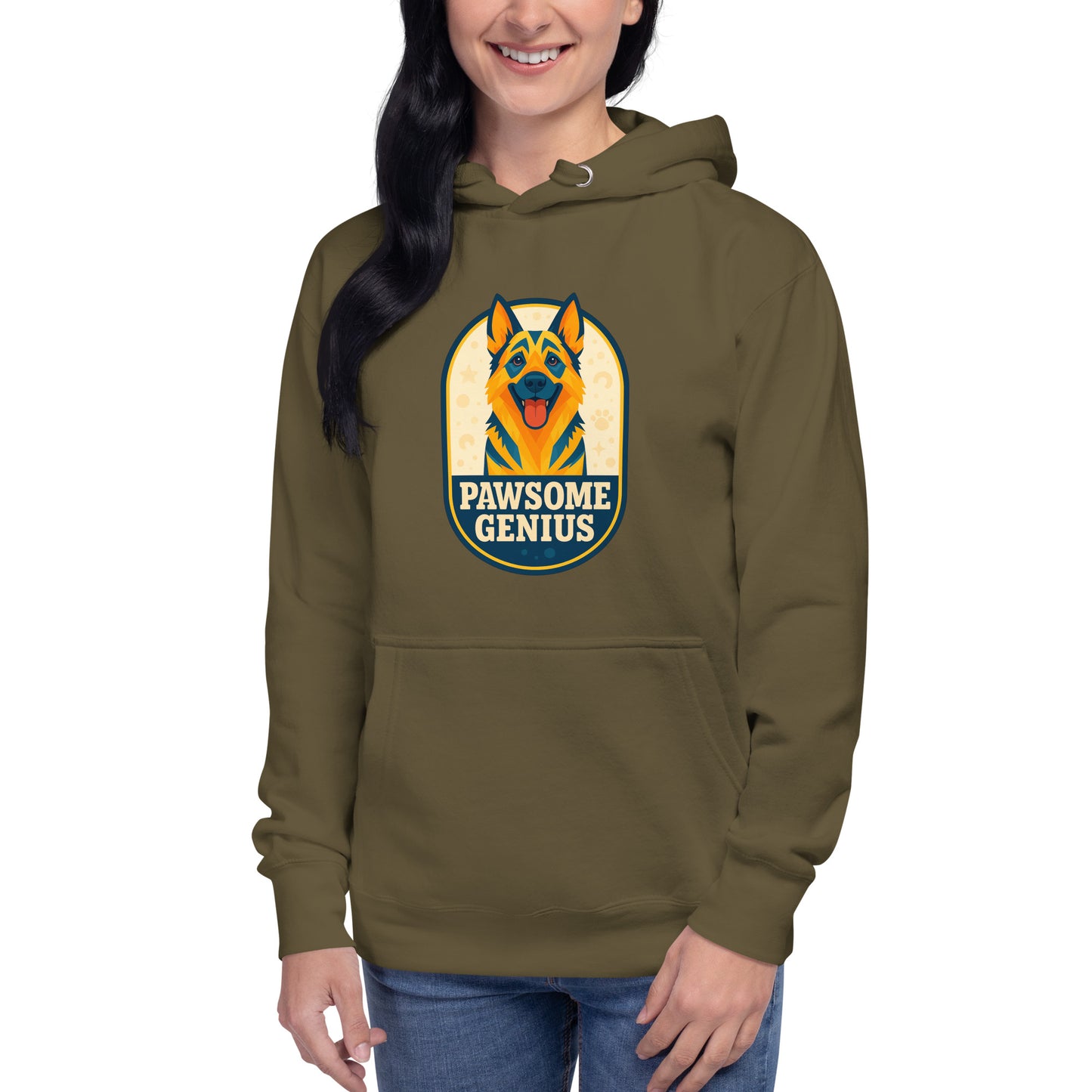 Women's Premium Pullover Hoodie German Shepherd Dog