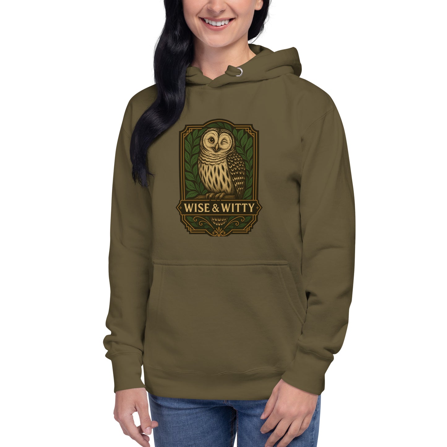 Women's Premium Pullover Hoodie Owl