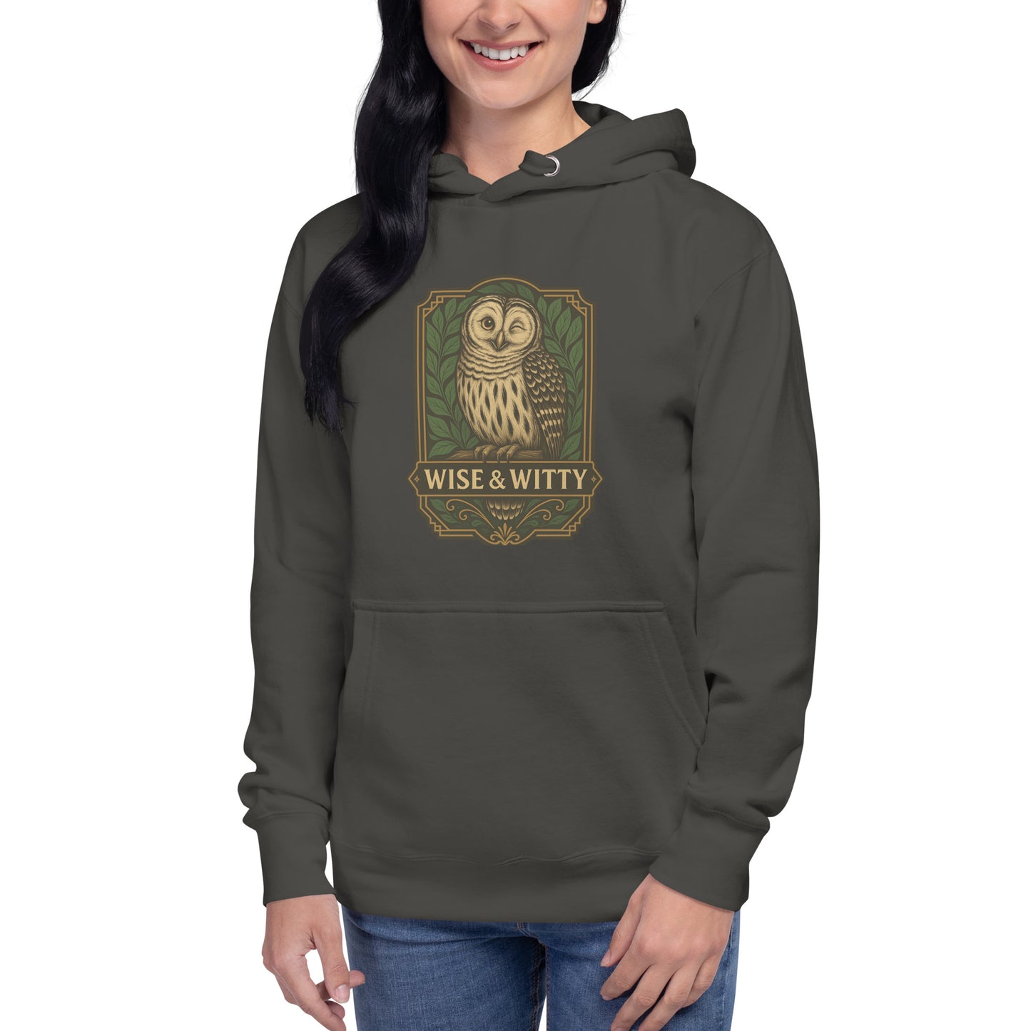 Women's Premium Pullover Hoodie Owl