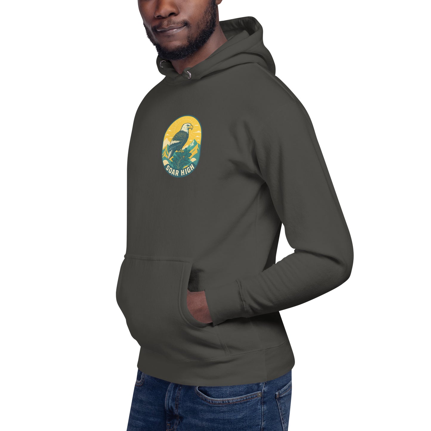 Men's Premium Pullover Hoodie Eagle