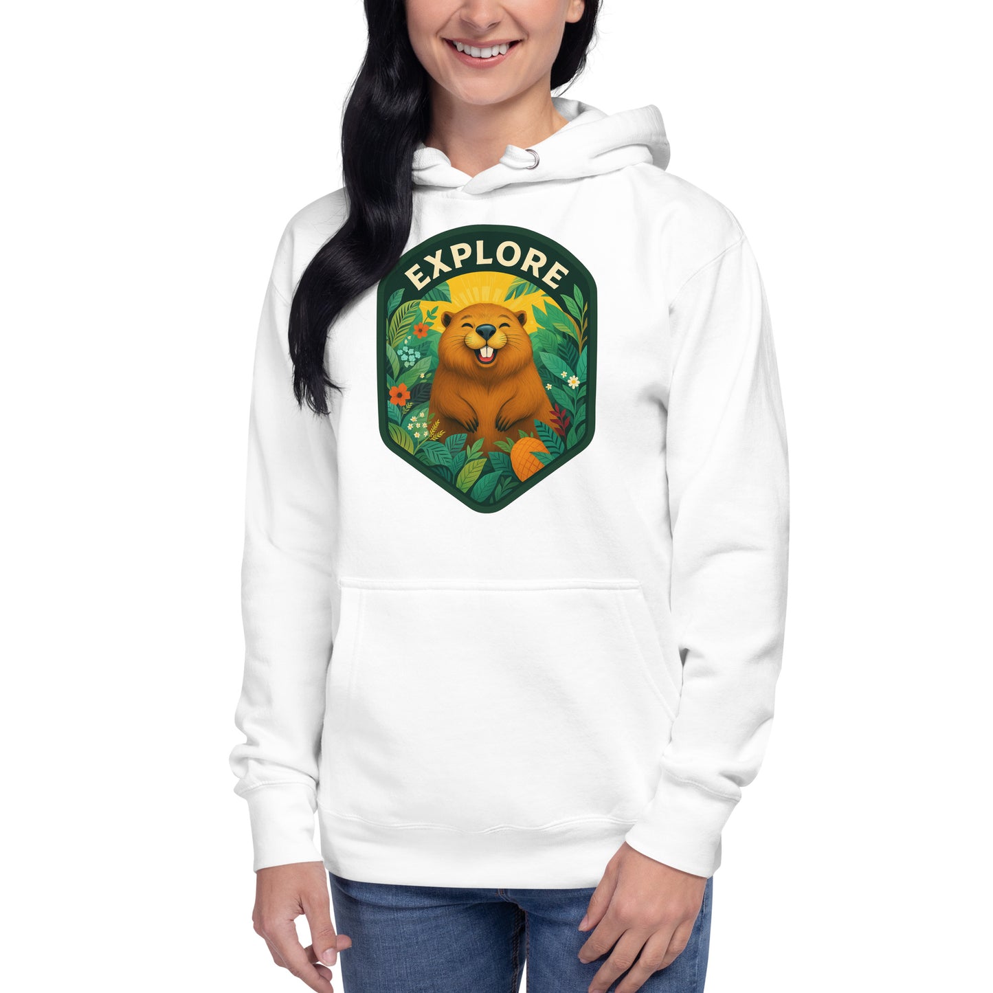 Women's Premium Pullover Hoodie Beaver