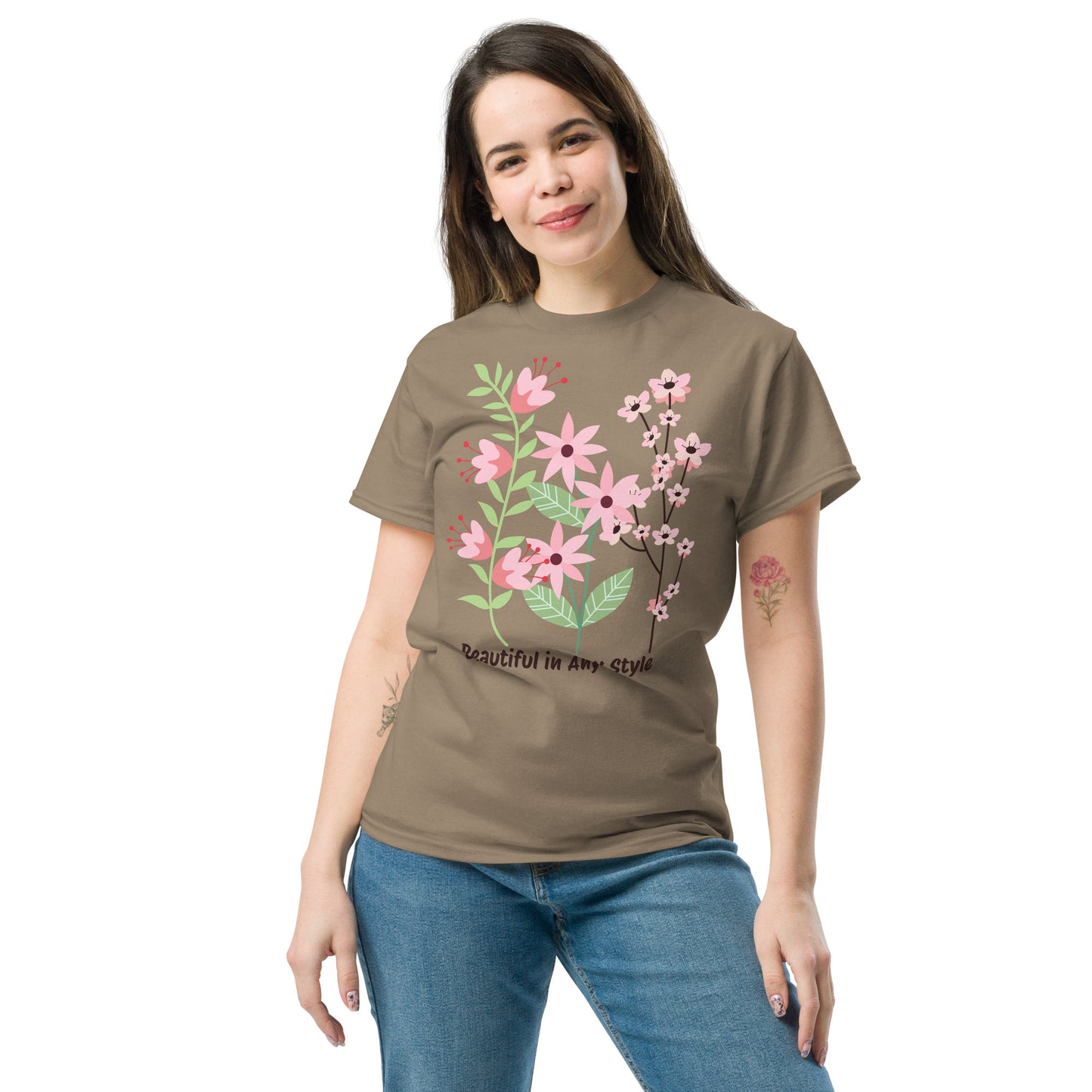 Women's Short-Sleeve T-Shirt Beautiful Flowers
