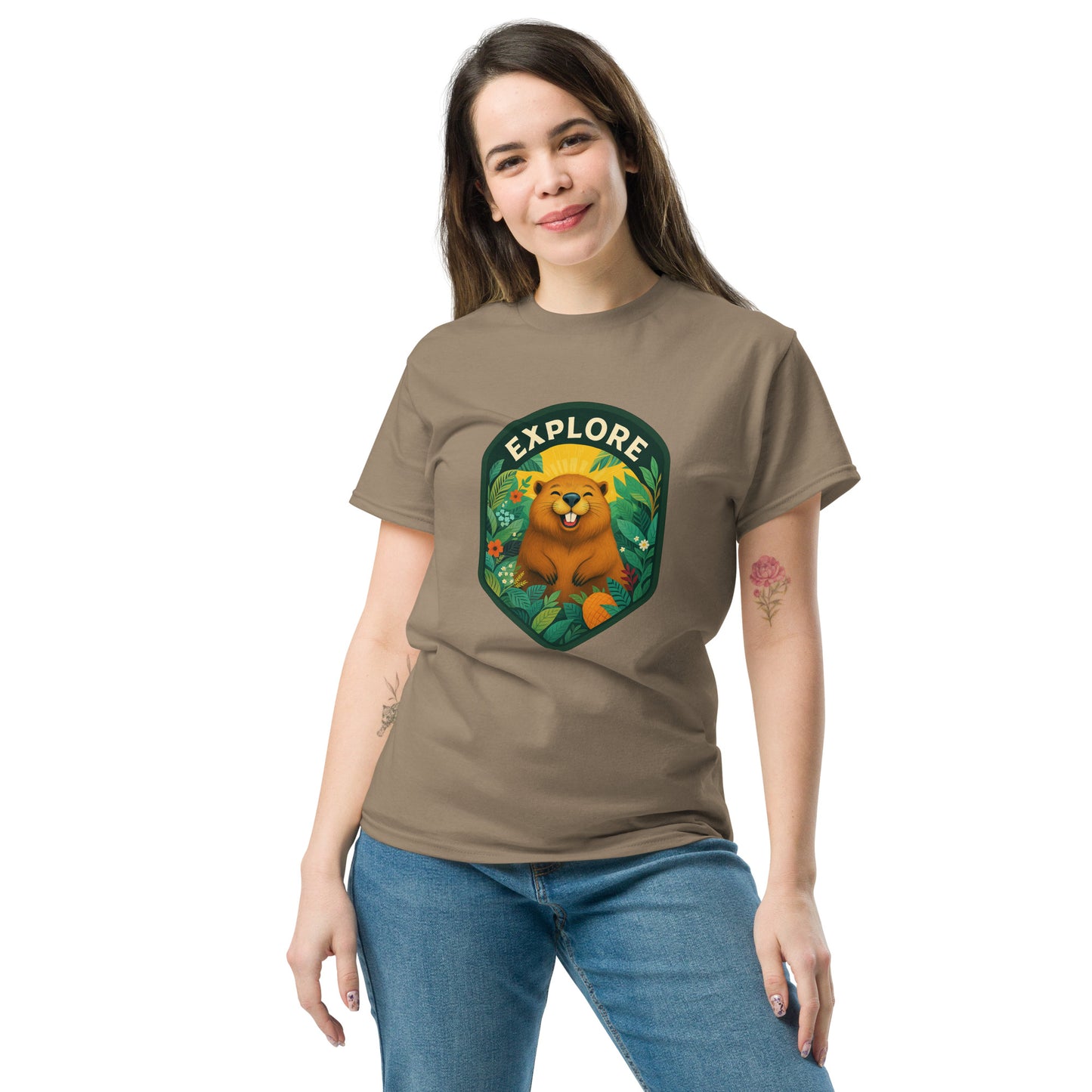 Women's Short-Sleeve T-Shirt Beaver