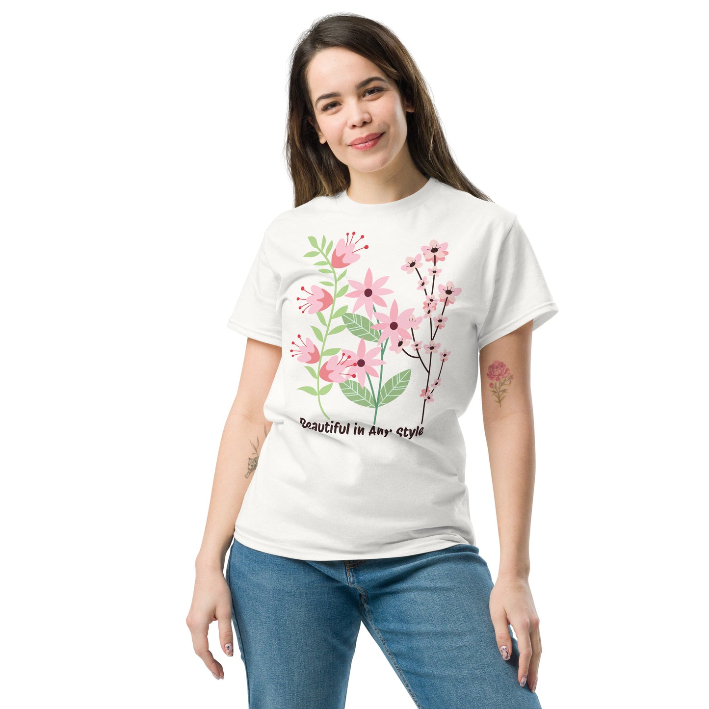 Women's Short-Sleeve T-Shirt Beautiful Flowers