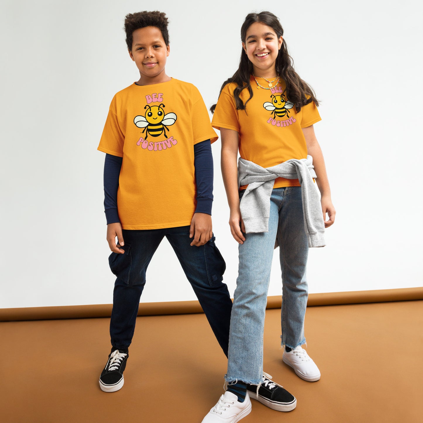 Youth Short-Sleeve T-Shirt Bee Positive