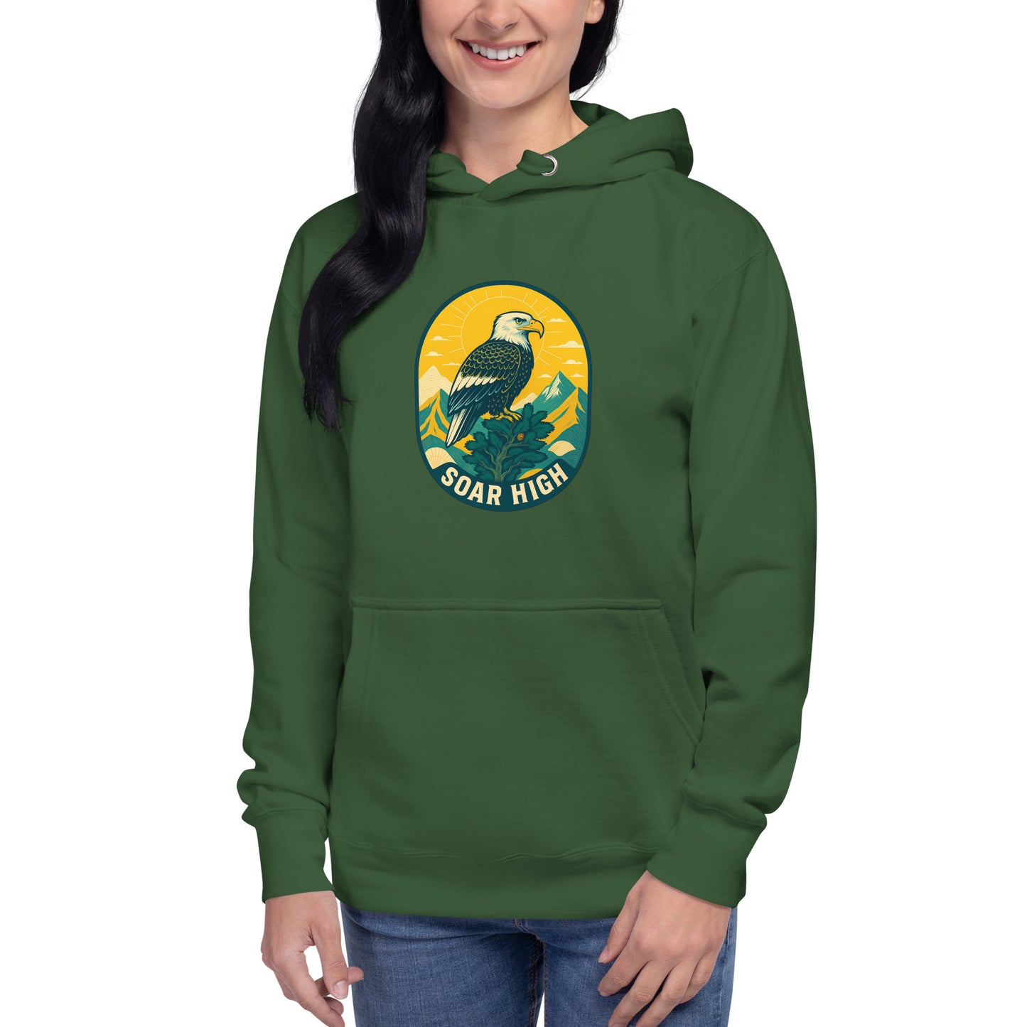 Women's Premium Pullover Hoodie Eagle