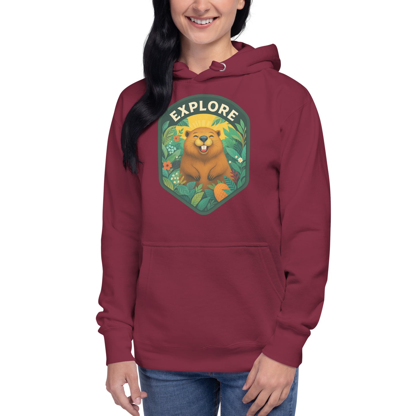 Women's Premium Pullover Hoodie Beaver