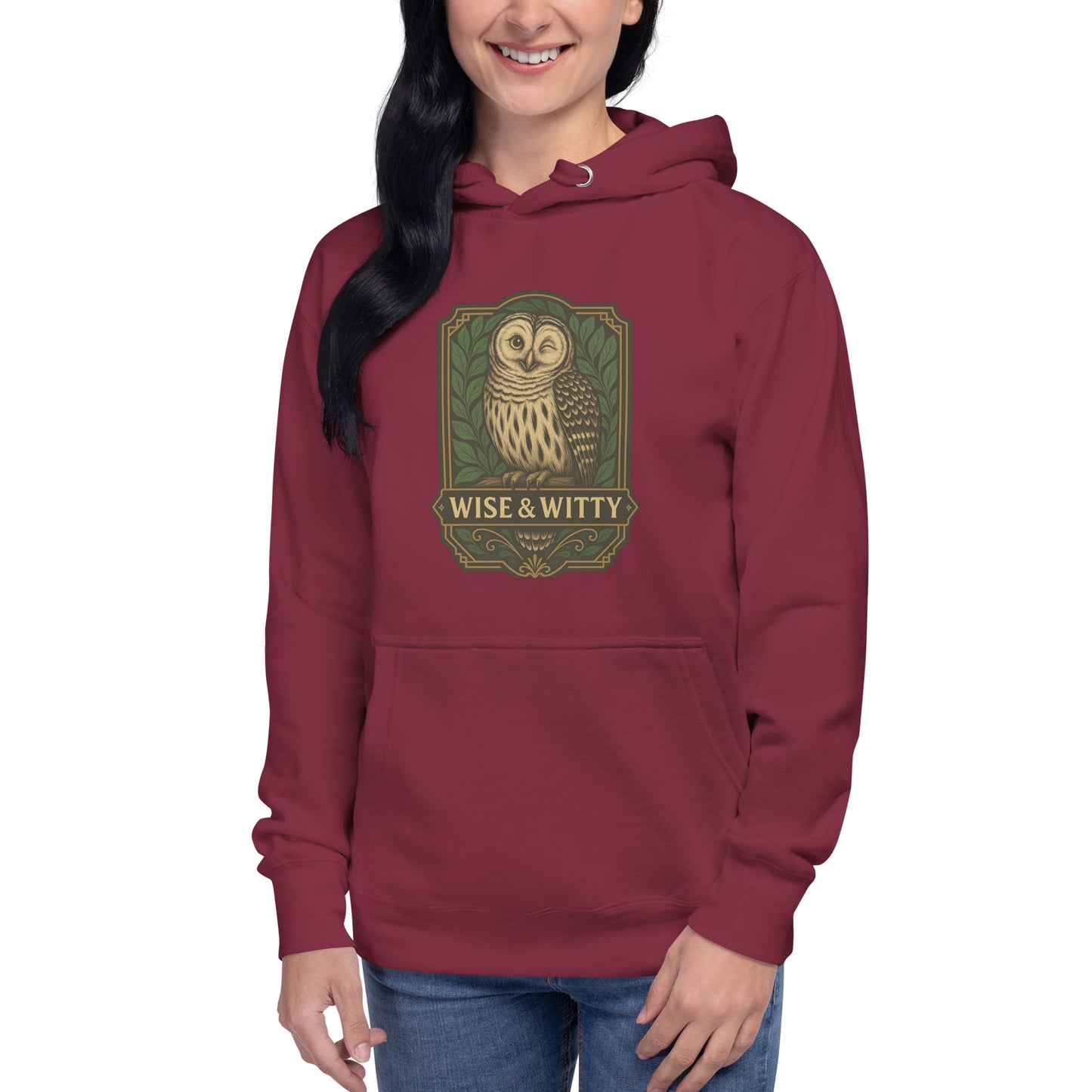 Women's Premium Pullover Hoodie Owl