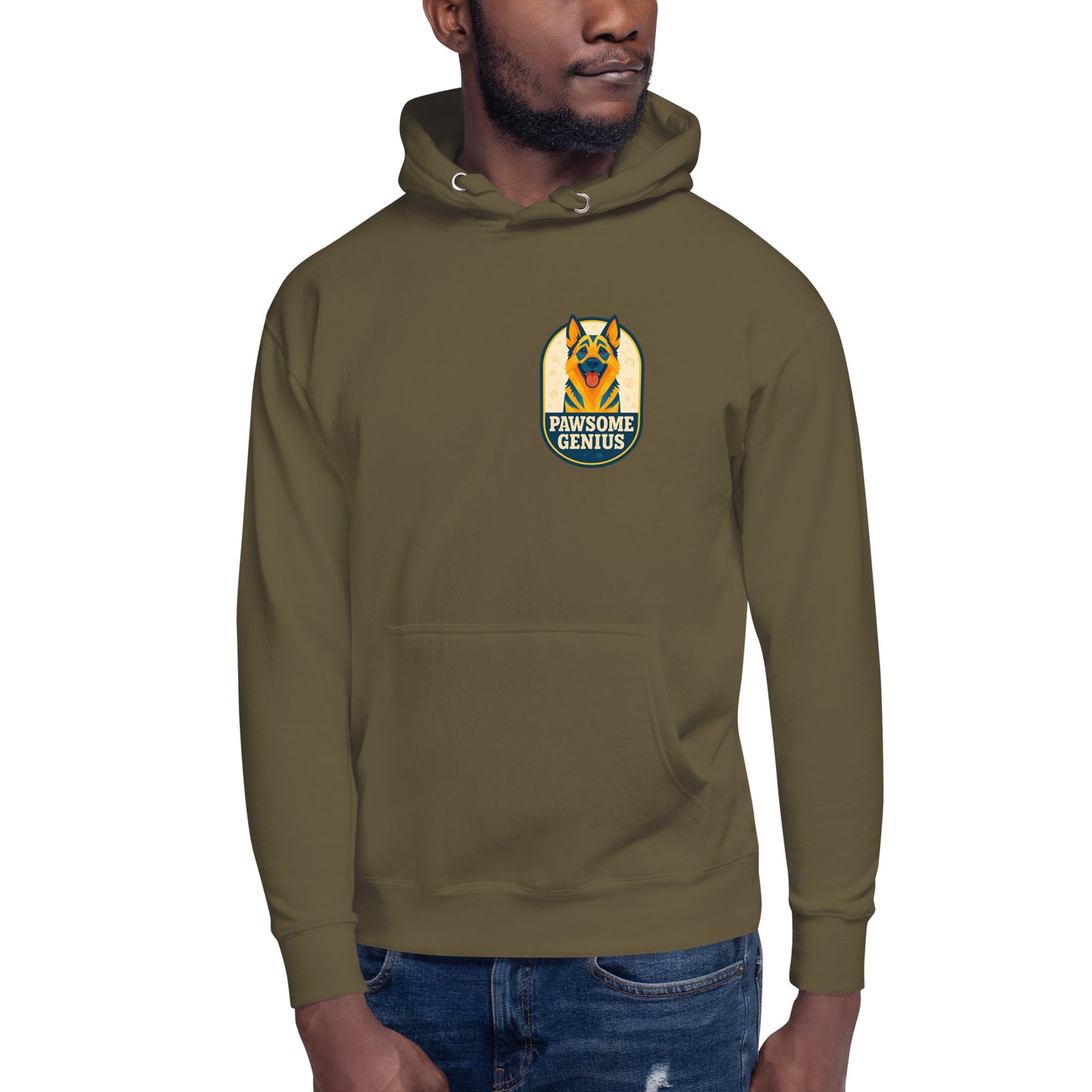 Men's Premium Pullover Hoodie German Shepherd Dog