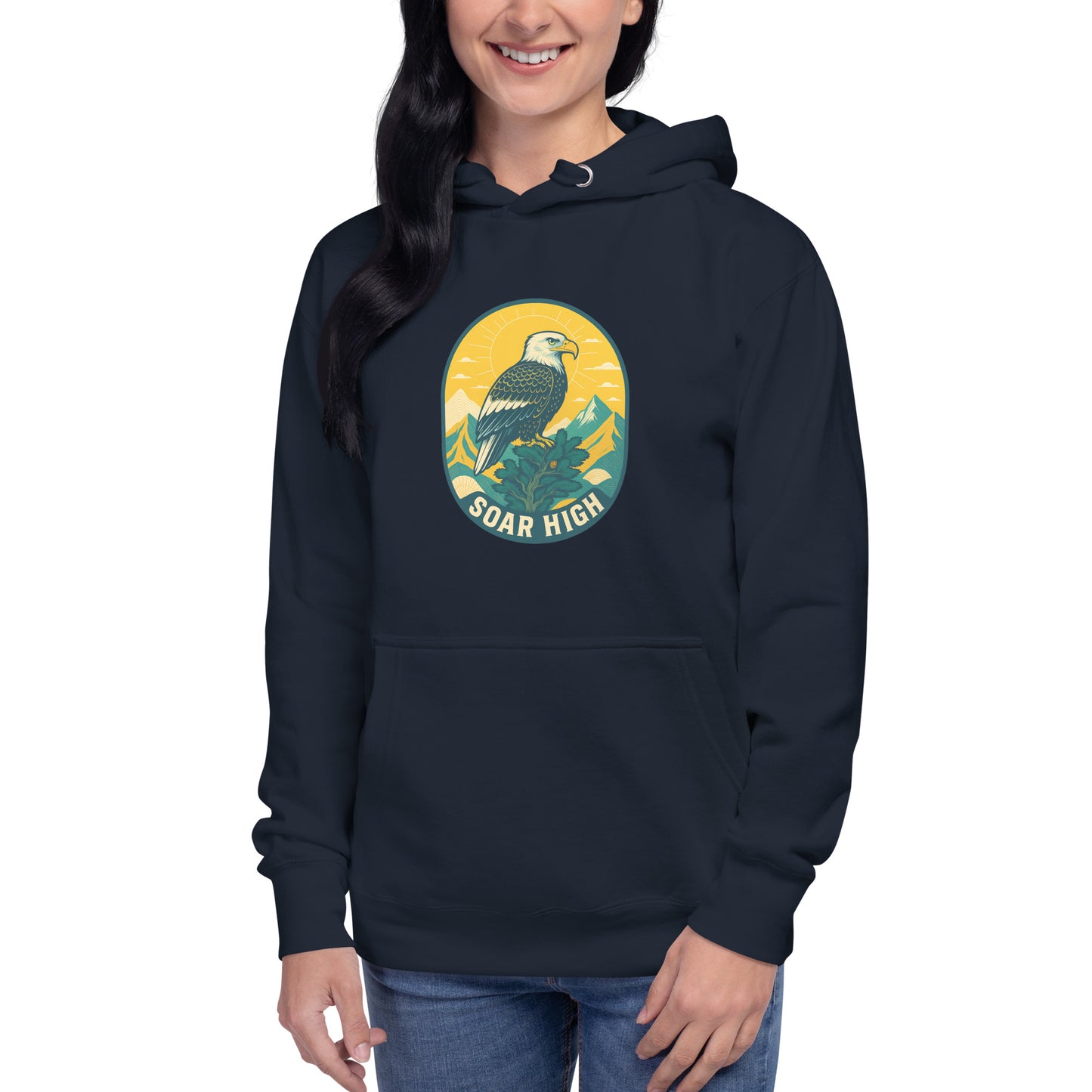 Women's Premium Pullover Hoodie Eagle