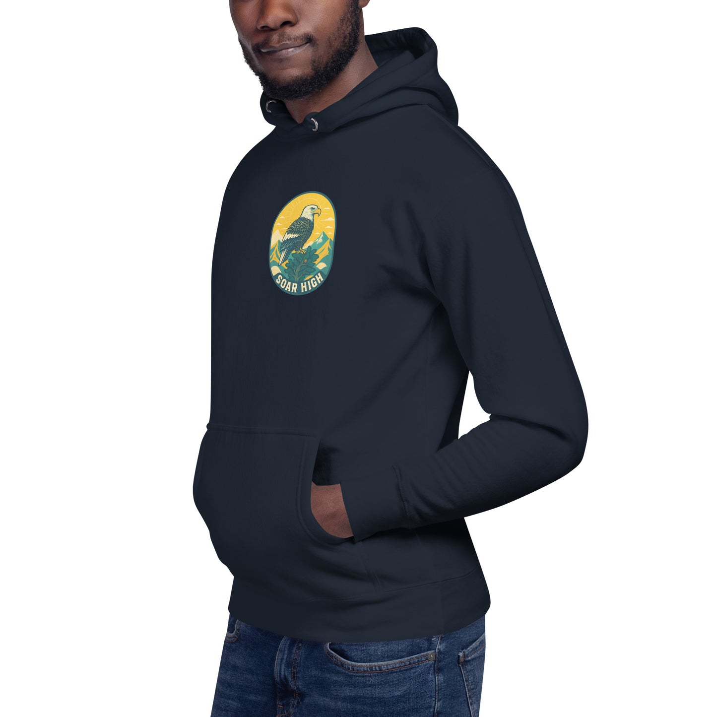 Men's Premium Pullover Hoodie Eagle