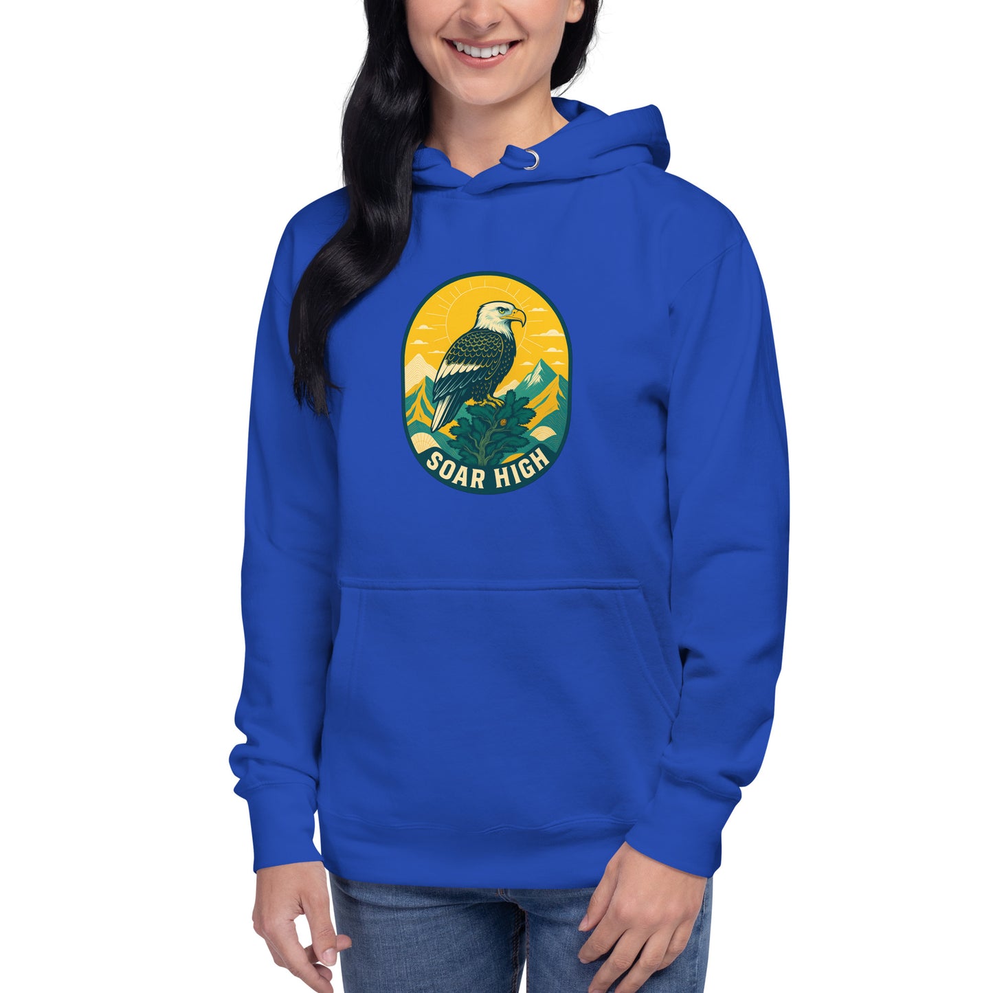 Women's Premium Pullover Hoodie Eagle