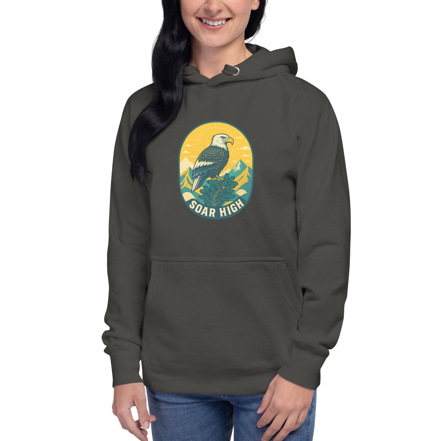 Women's Premium Pullover Hoodie Eagle