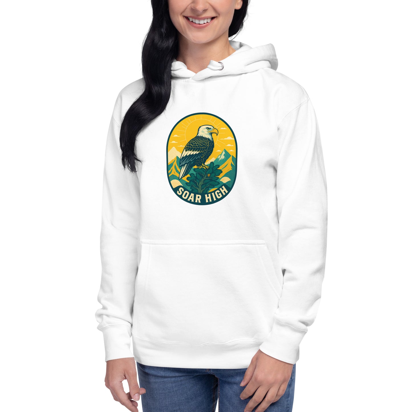 Women's Premium Pullover Hoodie Eagle