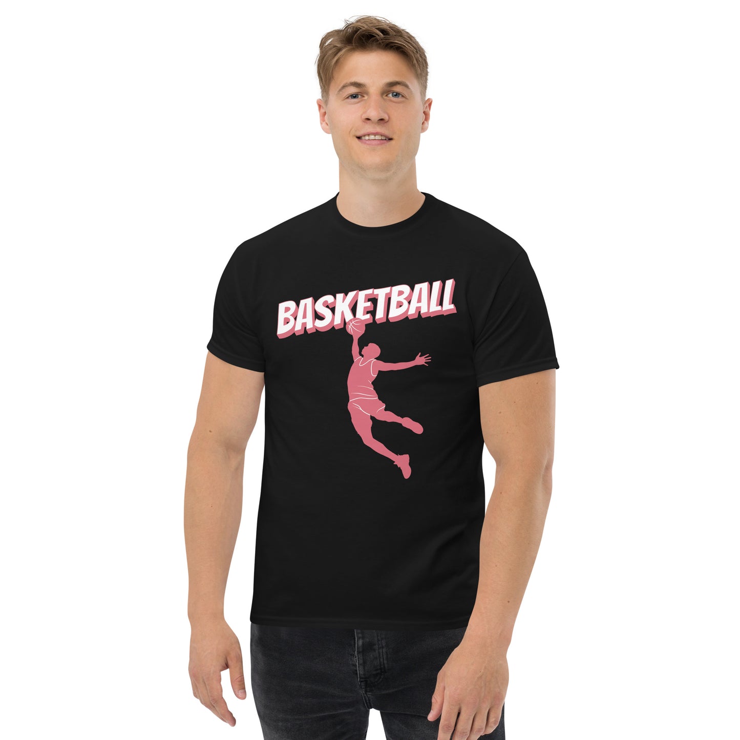 Men's Short-Sleeve T-Shirt Basketball Sport Slam Dunk