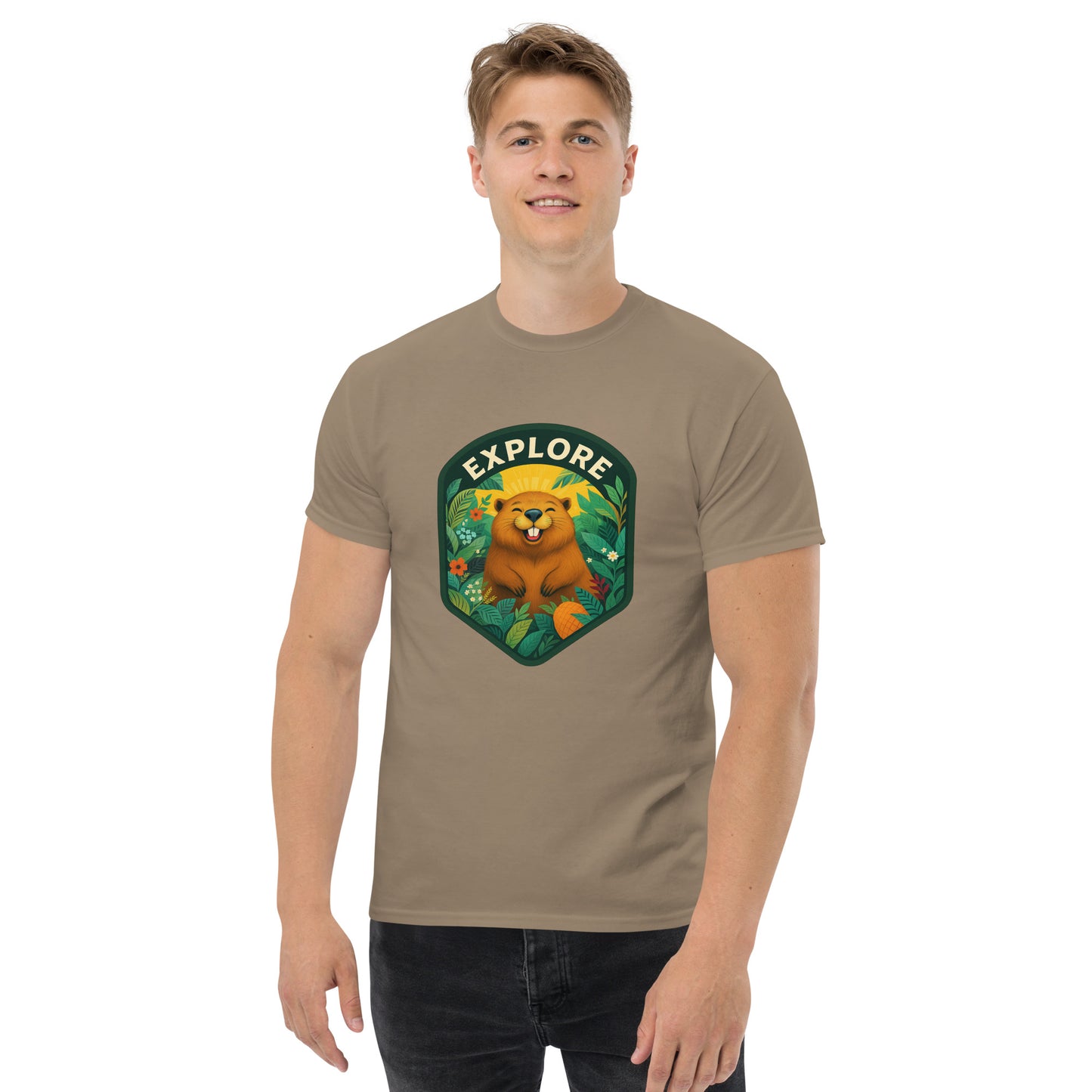 Men's Short-Sleeve T-Shirt Beaver