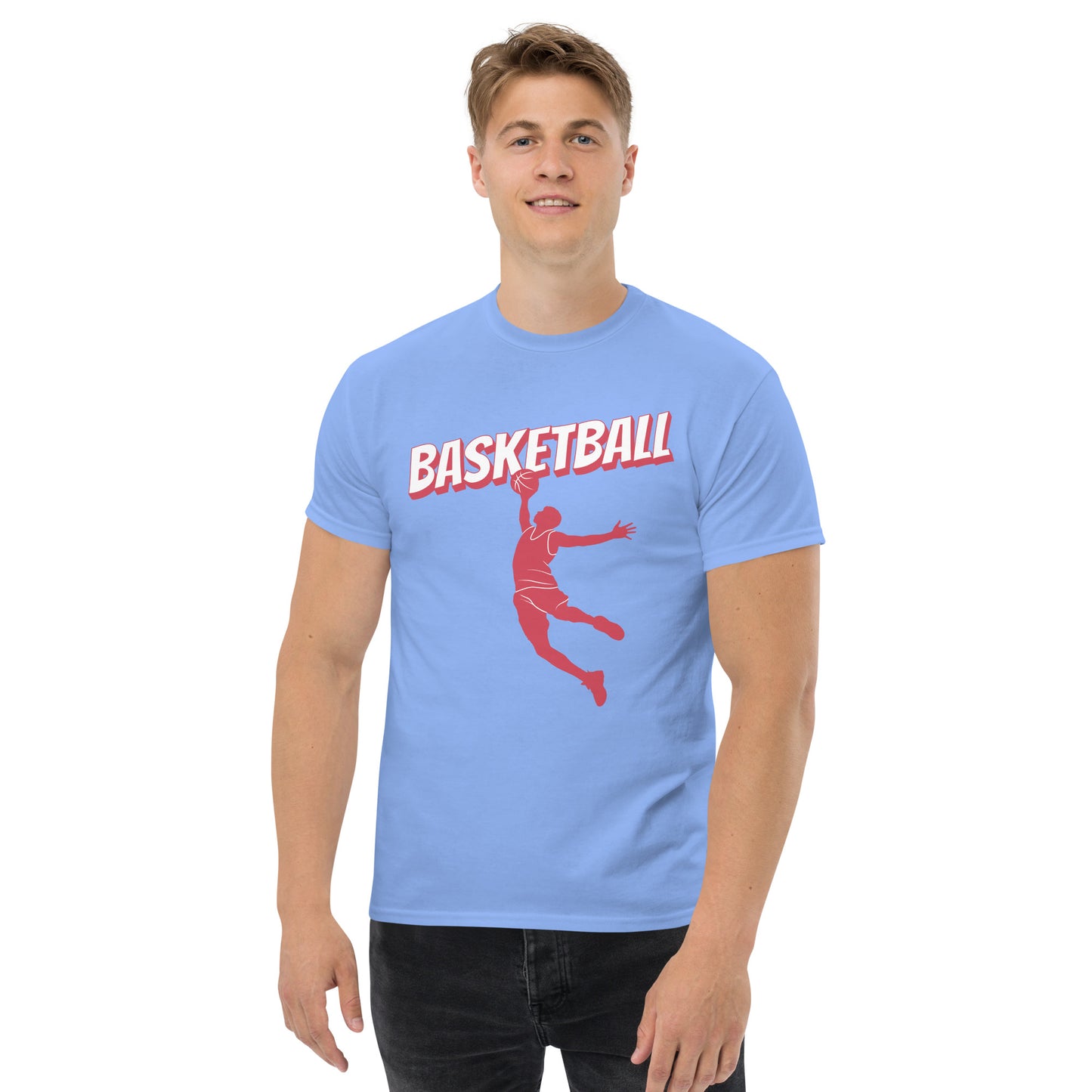 Men's Short-Sleeve T-Shirt Basketball Sport Slam Dunk