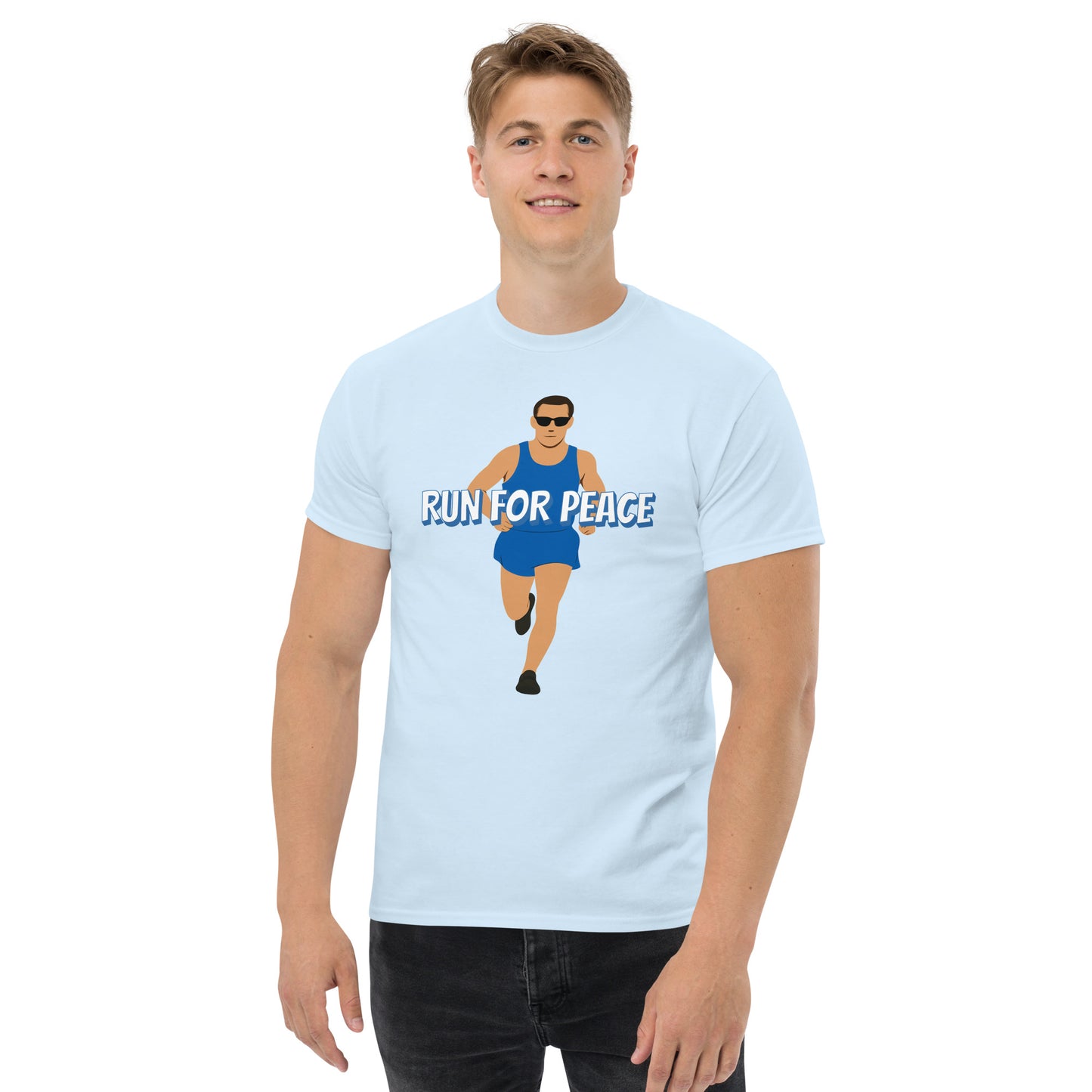 Men's Short-Sleeve T-Shirt Sport Running for Peace