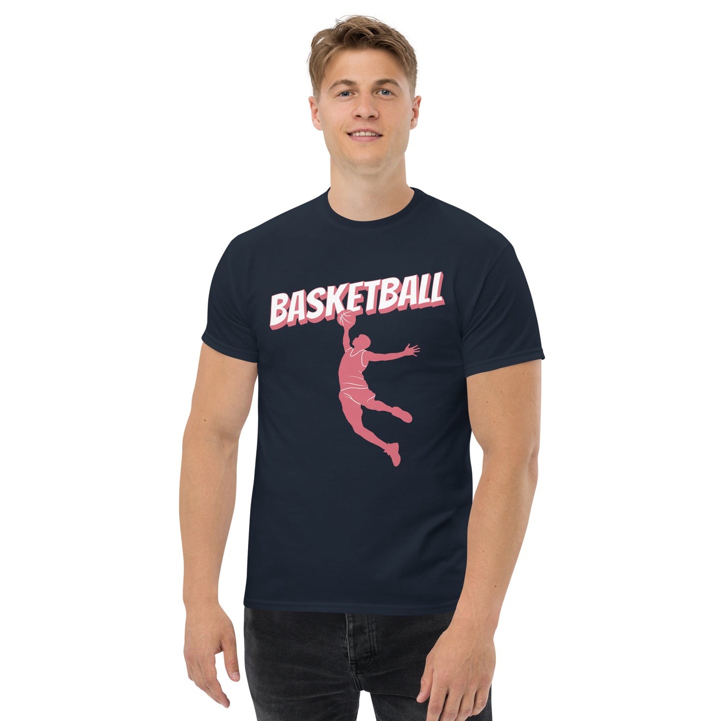 Men's Short-Sleeve T-Shirt Basketball Sport Slam Dunk