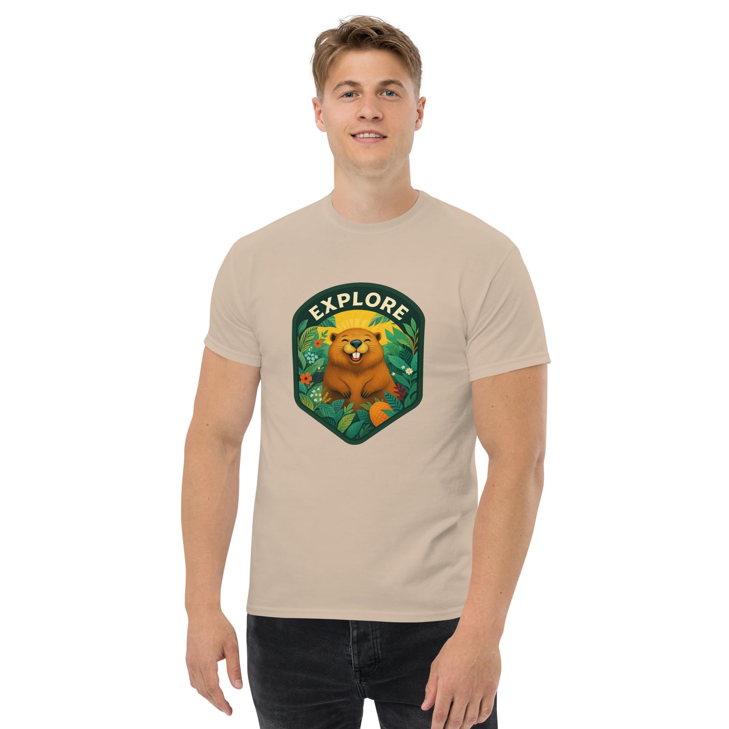 Men's Short-Sleeve T-Shirt Beaver