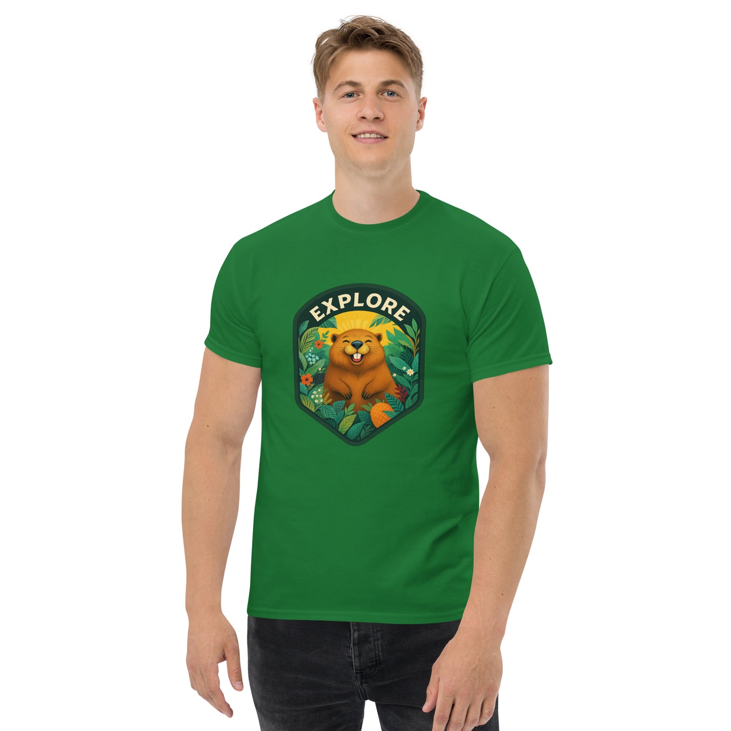 Men's Short-Sleeve T-Shirt Beaver