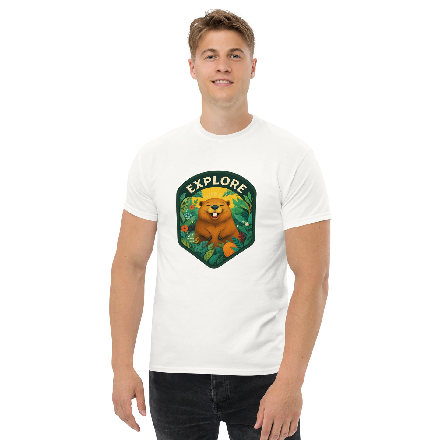 Men's Short-Sleeve T-Shirt Beaver