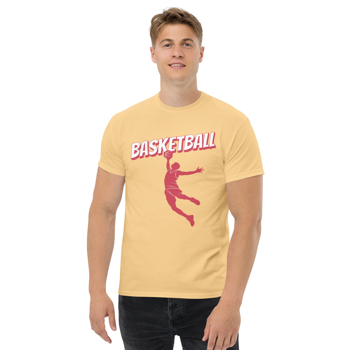 Men's Short-Sleeve T-Shirt Basketball Sport Slam Dunk