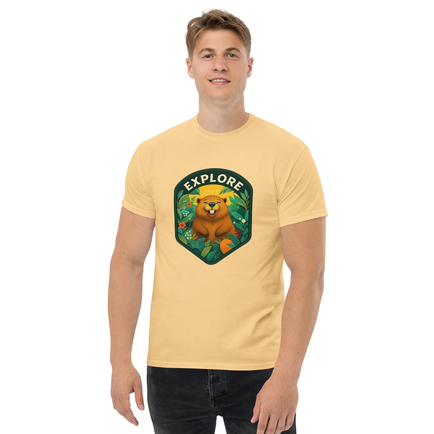 Men's Short-Sleeve T-Shirt Beaver
